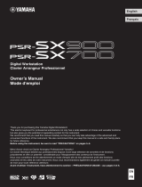 Yamaha PSR-SX900 Omistajan opas