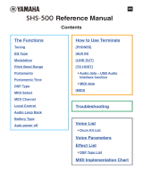 Yamaha SHS-500 Ohjekirja