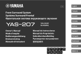 Yamaha YAS-207 Omistajan opas