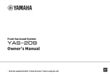 Yamaha YAS-209BL Ohjekirja