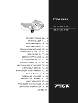 Stiga Park 110C Pro Electrical Cutting Deck Käyttö ohjeet
