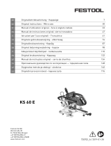 Festool KS 60 E-Set Käyttö ohjeet