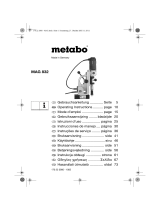 Metabo MAG 832 Käyttö ohjeet