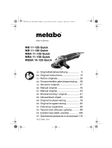 Metabo WEBA 14-125 Quick Käyttö ohjeet