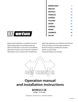 Vetus BOW2512E Asennusohje