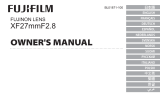 Fujifilm XF27mm f/2.8 Ohjekirja