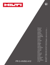 Hilti PR 3-HVSG A12 Käyttö ohjeet