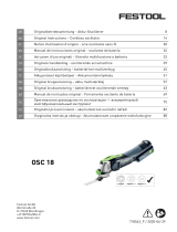 Festool OSC 18 HPC 4,0 EI-Set Käyttö ohjeet