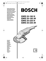 Bosch GWS 20-180 H Professional Operating Instructions Manual