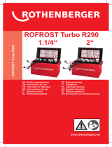 Rothenberger Pipe freezing system ROFROST TURBO R290 2" set Ohjekirja