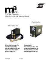 ESAB M3® Plasma Precision Plasmarc Plasma Gas Box & Shield Gas Box Ohjekirja