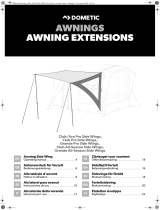 Dometic Side Wings (Club/Ace Pro, Club Pro, Grande Pro, Club All-Season, Grande All-Season) Käyttö ohjeet