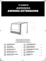 Dometic Extensions (Club/Ace AIR Pro, Club AIR All-Season, Grande AIR Pro, Grande AIR All-Season) Käyttö ohjeet