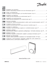 Danfoss and operation, Wireless floorheating controller and room thermostat, type CF Asennusohje