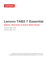 Lenovo TAB3 7 Essential Safety, Warranty & Quick Start Manual