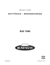 ROSENLEW RJV 1340 Ohjekirja