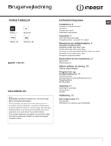 Indesit EDPA 745 A1 ECO (EU) Käyttöohjeet