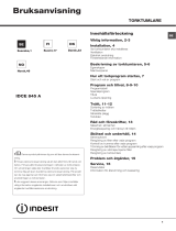 Indesit IDCE 845 A ECO (EU) Käyttöohjeet