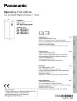 Panasonic WHADC0309H3E5B Käyttö ohjeet