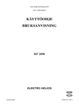 ELEKTRO HELIOS KF 2696 Ohjekirja