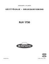 ROSENLEW RJV1730 Ohjekirja