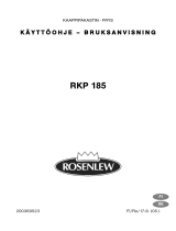 ROSENLEW RKP 185 Ohjekirja