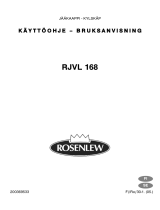 ROSENLEW RJVL 168 Ohjekirja