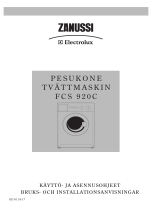 Zanussi-Electrolux FCS920C Ohjekirja