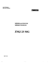 Zanussi ZMJ23MG Ohjekirja