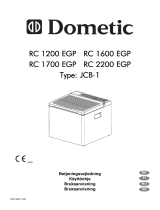 Dometic RC1200EGP, RC1600EGP, RC1700EGP, RC2200EGP Type JCB-1 Käyttö ohjeet