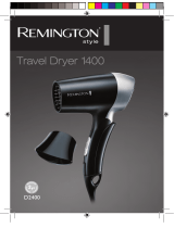 Remington D2400 Travel Dryer 1400 Omistajan opas