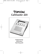 Topcom callmaster 220 Ohjekirja