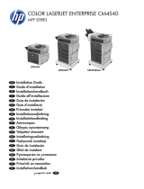 HP COLOR LASERJET ENTERPRISE CM4540 Asennusohje