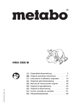 Metabo HWA 5500 M Käyttö ohjeet