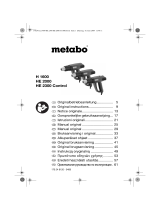 Metabo H 1600 Heissluftpistole Omistajan opas
