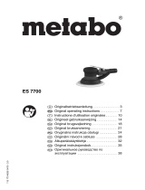 Metabo ES 7700 Käyttö ohjeet