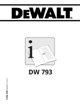 DeWalt DW793 T 1 Omistajan opas
