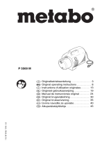 Metabo P 5500 M Käyttö ohjeet