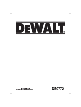 DeWalt DE0772 Ohjekirja