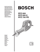 Bosch PFZ 600 E Omistajan opas