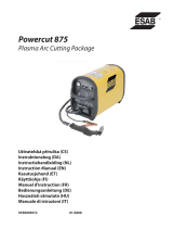 ESAB Powercut 875 Plasma Arc Cutting Package Ohjekirja