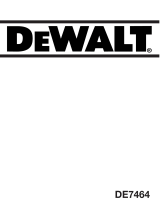 DeWalt DE7464 Ohjekirja