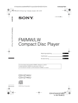 Sony CDX-GT444U Omistajan opas