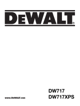 DeWalt DW717XPS Ohjekirja