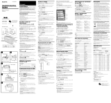 Sony XDR-S20 Käyttö ohjeet
