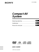 Sony DAV-S800 Käyttö ohjeet