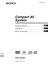 Sony DAV-S550 Käyttö ohjeet