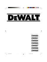 DeWalt DW987 T 11 Ohjekirja