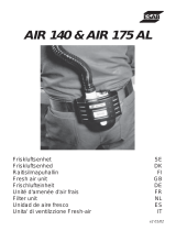 ESAB Air 140, Air 175 AL Fresh air unit Ohjekirja
