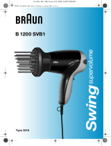 Braun B1200 SVB1, swing supervolume Ohjekirja